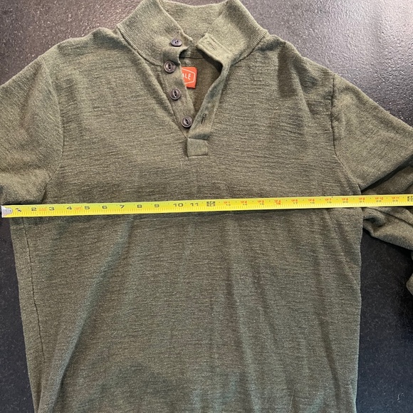 ALESBURY Riverside Button Mockneck Sweater L - Picture 5 of 5